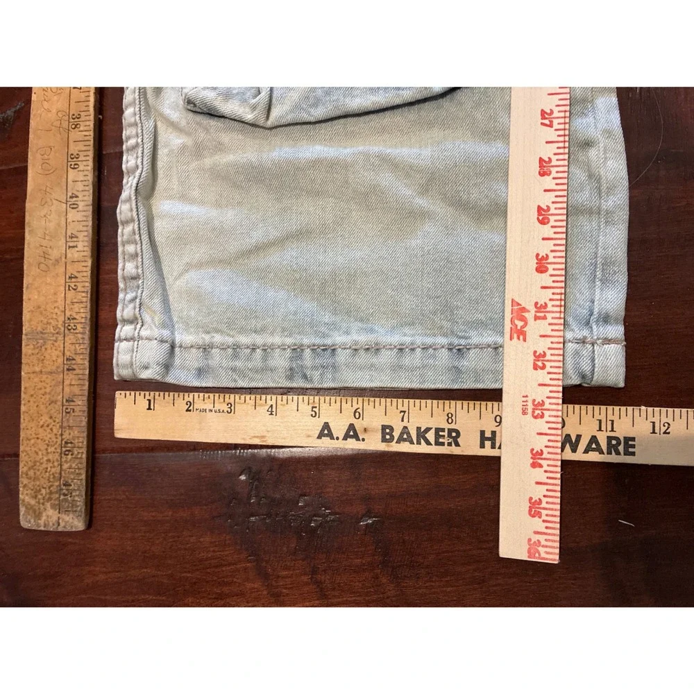 NWT True Religion Vinny Ultra Baggy Crgo Big T Jeans-8 Crgo Pkts-Mens 34 Bleach